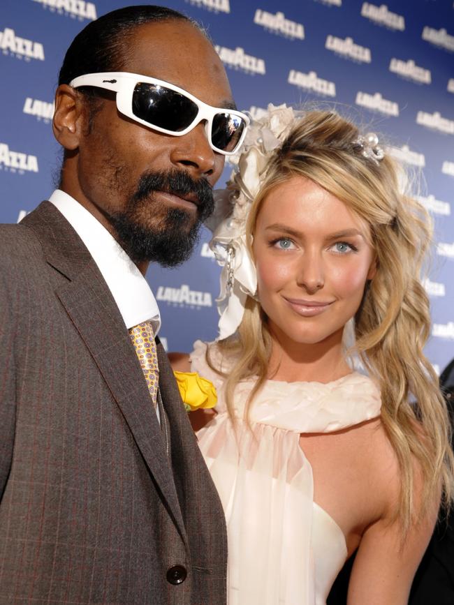 Snoop Dogg and Jennifer Hawkins in the Birdcage, 2008.