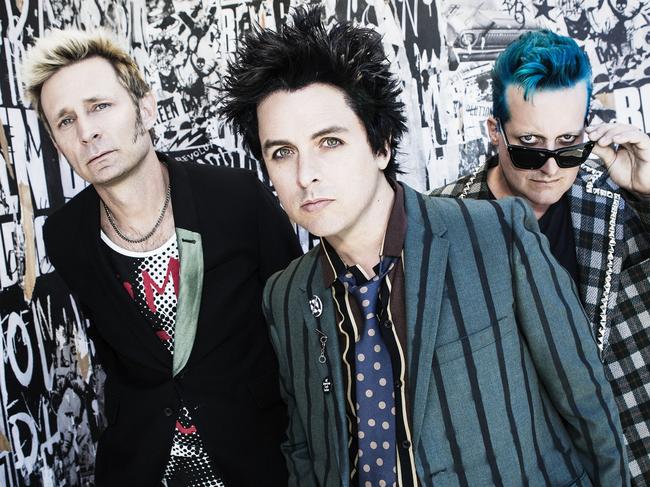 EMBARGOED TILL OCT 6 FOR HIT. American band Green Day. Picture: Supplied