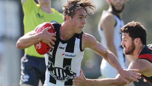 Callum Brown in action in the VFL for Collingwood. Picture: Michael Klein