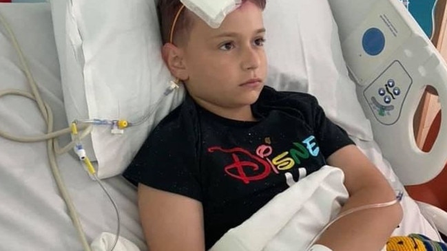 Luca Amery, 10, has been diagnosed with brain cancer.