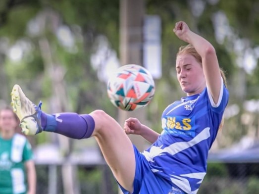 Bluebirds United midfielder Charlotte Poyser.