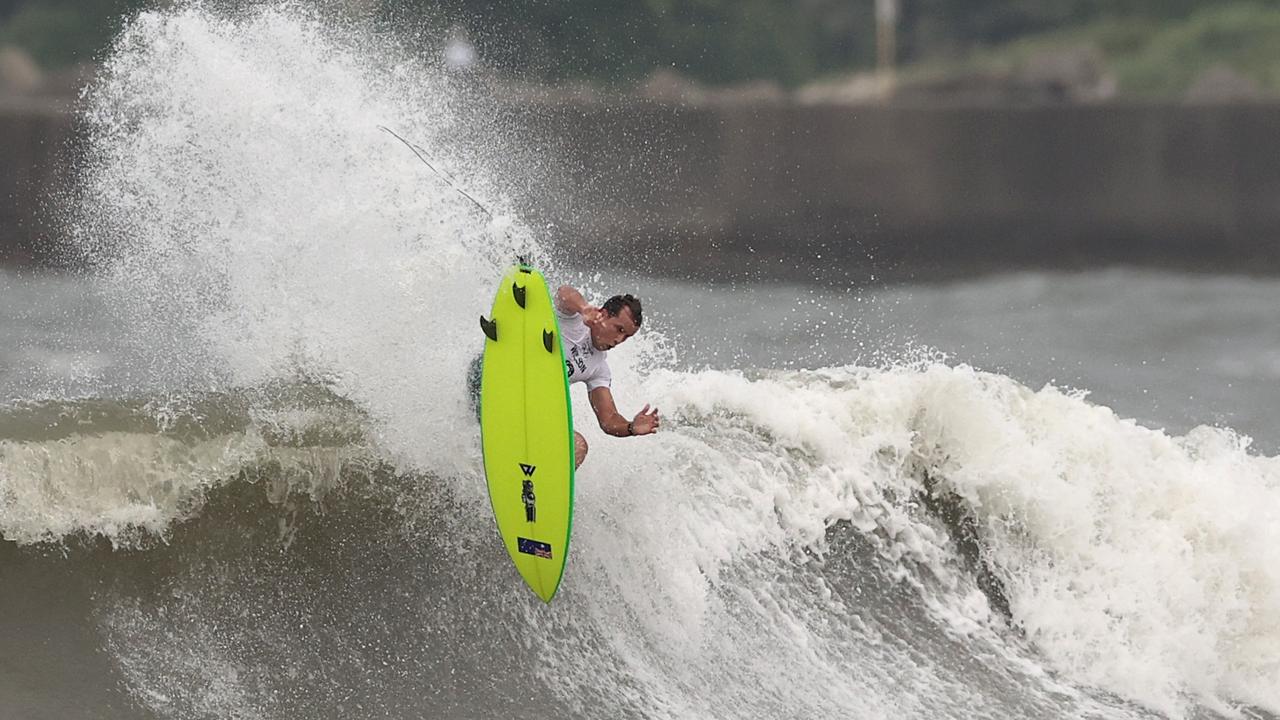 Julian Wilson wasn’t rewarded for this monster aerial. Picture: Ryan Pierse/Getty