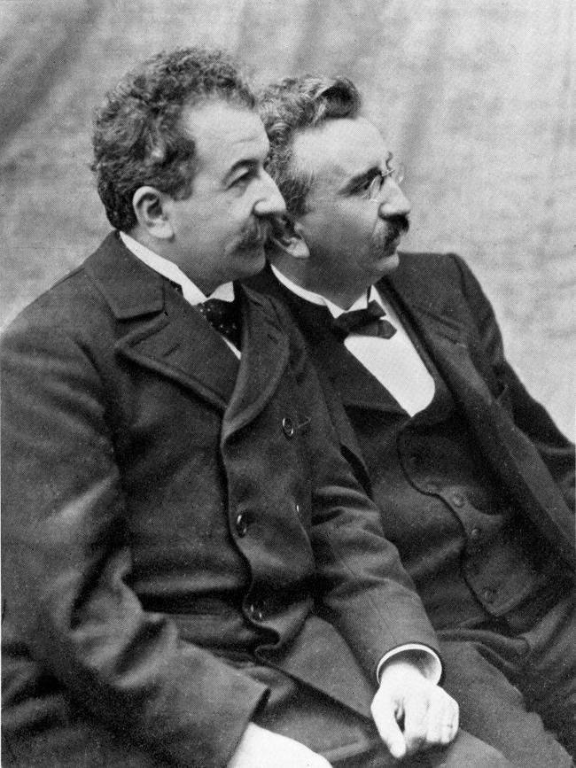 Louis and Auguste Lumiere. Picture: Getty Images