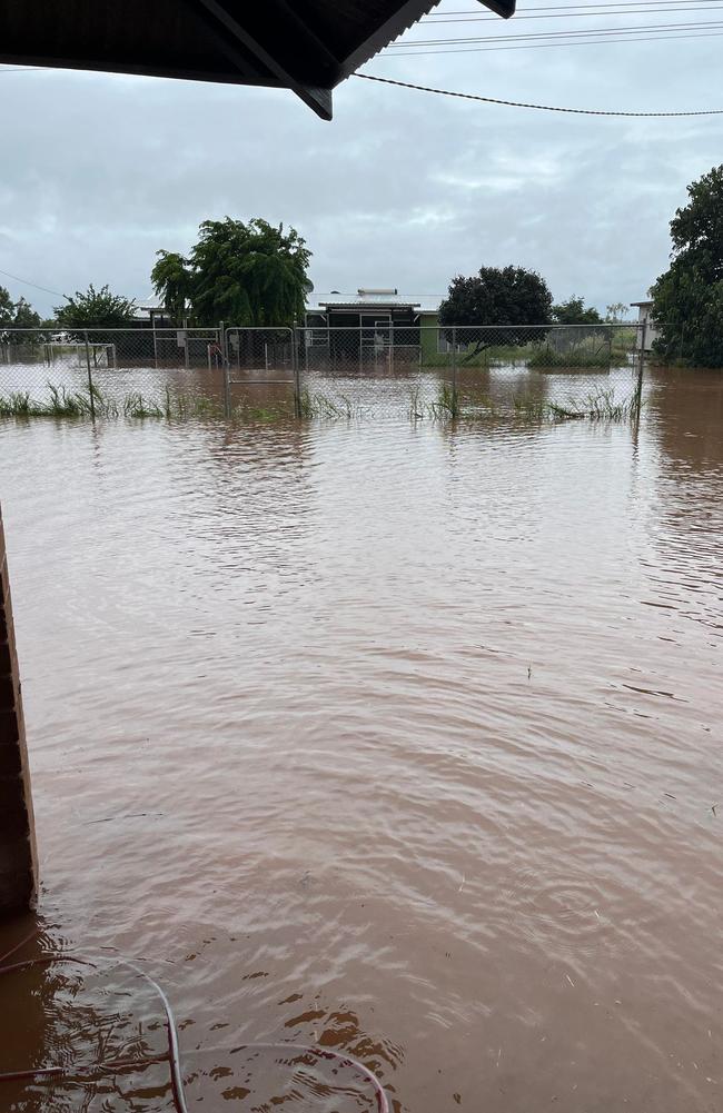 Janama St in Kalkarindji after major flood warnings and evacuations in the Victoria Daly region. Picture: Victoria Daly Regional Council