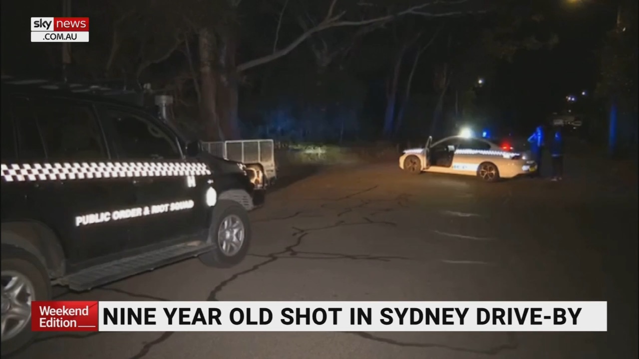 Nine-year-old injured after Sydney drive-by shooting