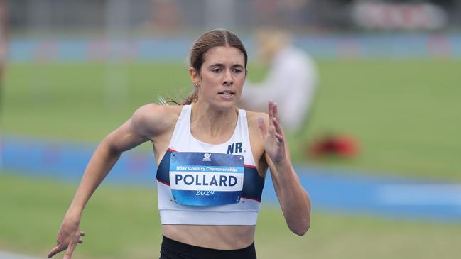 Jemma Pollard was a standout in the sprints. Picture: Fred Etter/Athletics NSW