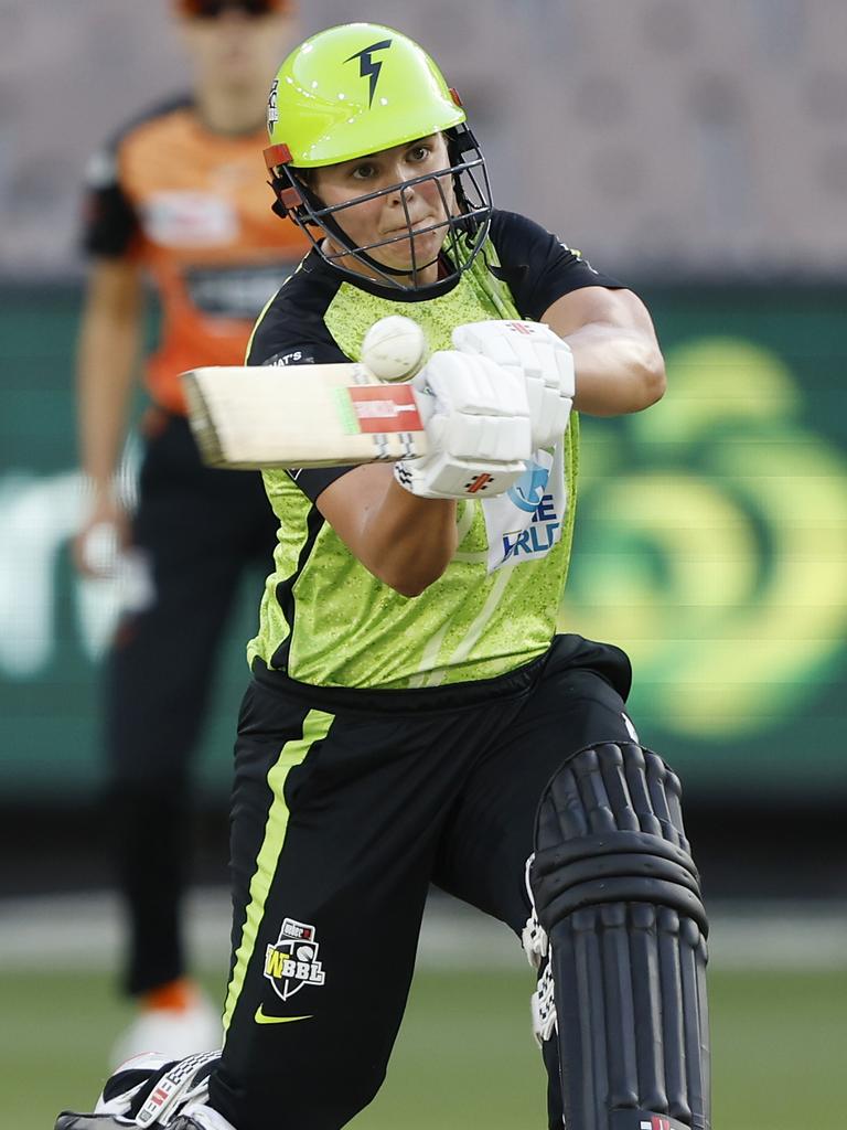 Georgia Voll in action for the Sydney Thunder. Picture: Darrian Traynor/Getty Images