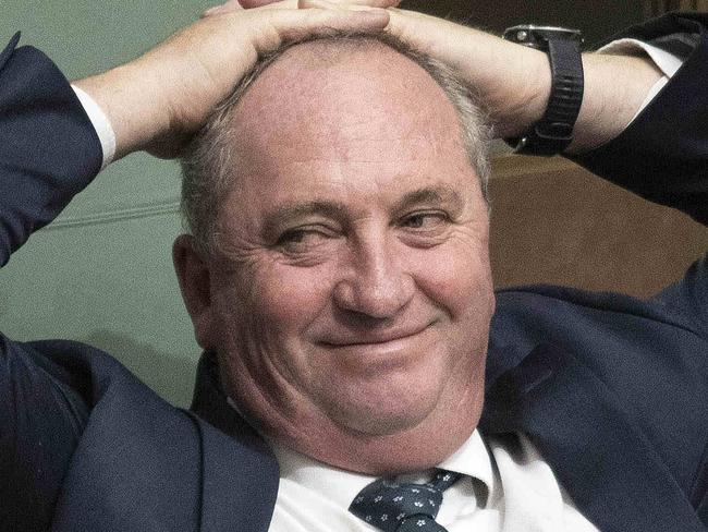 CANBERRA, AUSTRALIA- NewsWire Photos FEBRUARY 17, 2021: Barnaby Joyce during Question Time in the House of Representatives in Parliament House Canberra. Picture: NCA NewsWire/Gary Ramage