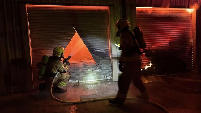 Firefighters in action. Picture: Fire and Rescue NSW Banora Point