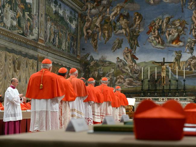 The process of electing a new pope usually begins between 15 and 20 days after the pontiff’s death. Picture: AFP