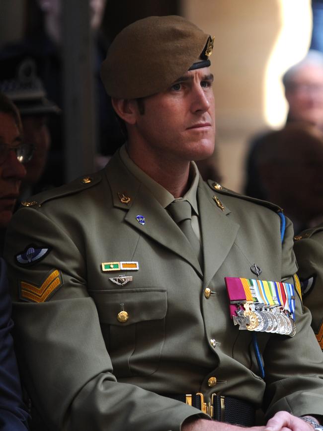 Ben Roberts-Smith is a Victoria Cross recipient. Picture: Dean Lewins/AAP