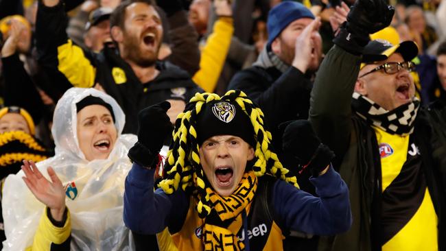 Richmond fans will be out in force again on Saturday. Picture: AFL Media/Getty Images