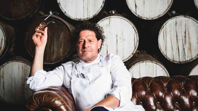 Marco Pierre White at Fino at Seppeltsfield, where he cooked for Tasting Australia 2017. Picture: Tasting Australia