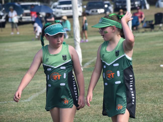 Action from Rockhampton Netball's annual Sullivan's Carnival at Jardine Park, Rockhampton, on May 24, 2025.