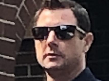 James Lachlan McQueen, 42, of Dee Why, outside Manly Court House on November 25, 2020, where he is facing a string of illegal drug supply and possession charges. Picture: Manly Daily