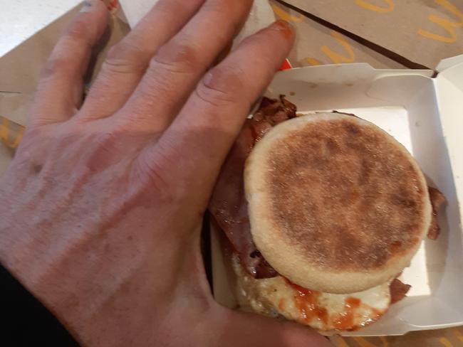 A McDonald’s breakfast meal has given way to a customer theory that might explain why some items are looking smaller than usual.