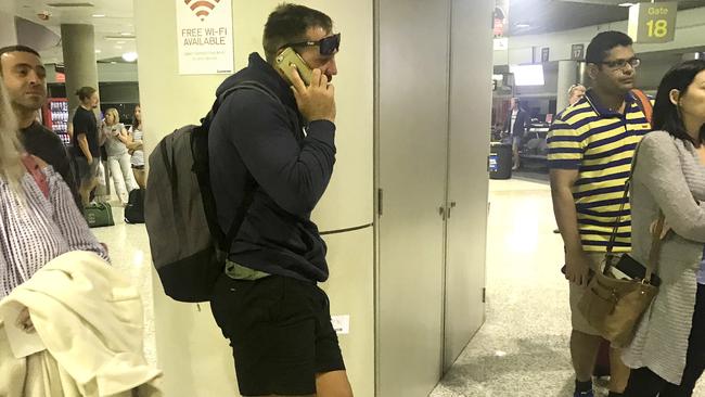 Scott Bolton pictured at the Brisbane Airport. (Jacob Miley)