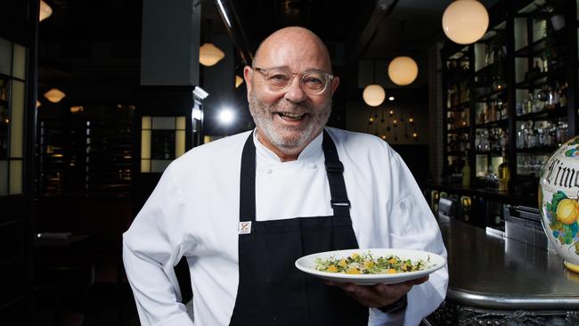 Restaurateur Tony Percuoco who is celebrating 50 years as a chef, at Tartufo Ristorante in Fortitude Valley. Picture Lachie Millard