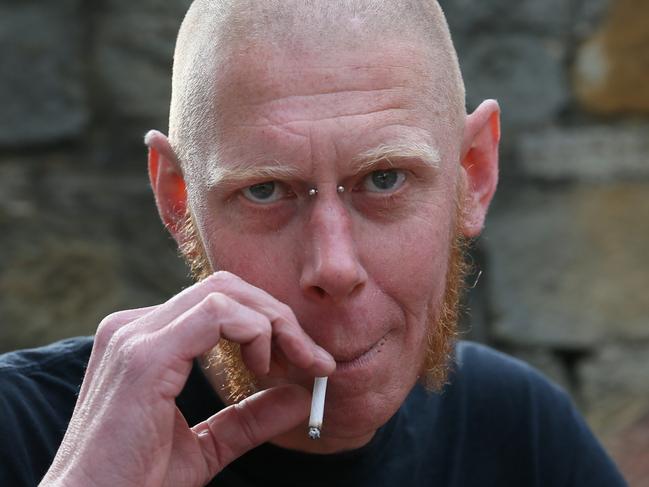 Astro Labe, 38, of North Hobart, is accused of assaulting former Prime Minister Tony Abbott. Picture: SAM ROSEWARNE
