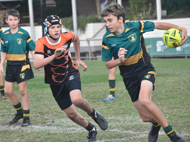 Rockhampton District Secondary Schools Rugby League grand finals, Year 8C, Chanel College, Gladstone, versus Glenmore State High, Browne Park, September 7, 2022.