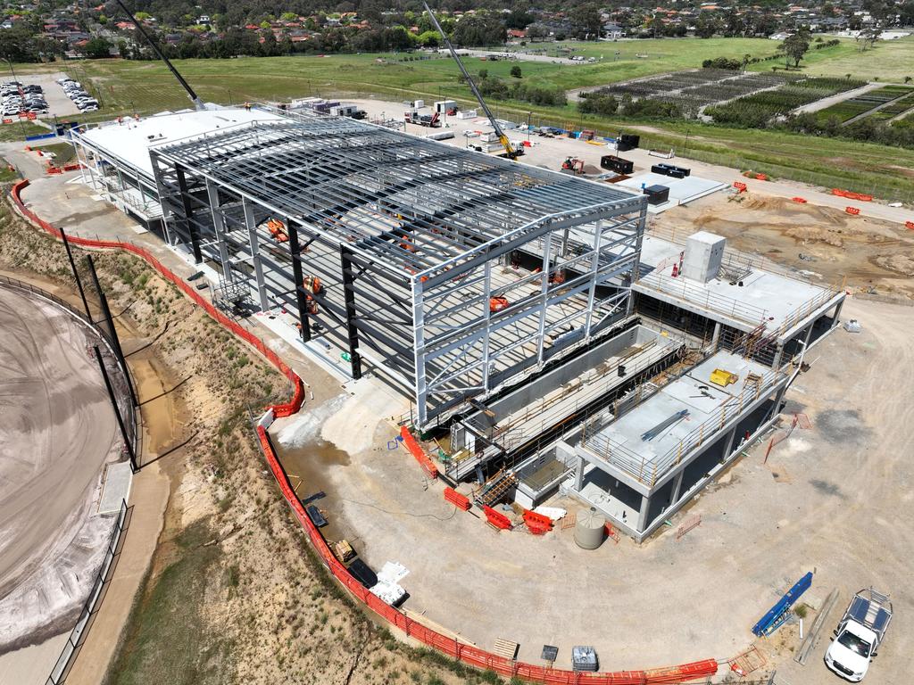 Hawthorn football club’s new Kennedy centre training precinct under construction. Picture: Supplied