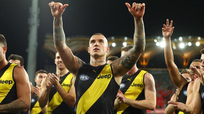 Dusty: ‘We’re still the champions, try stop us’. Picture: Getty Images