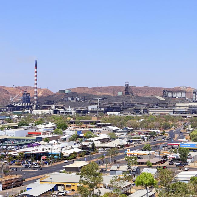 The Mount Isa Mine dominates the landscape of the remote town which has been names as the worst postcode for air pollution in Australia. Picture: Supplied