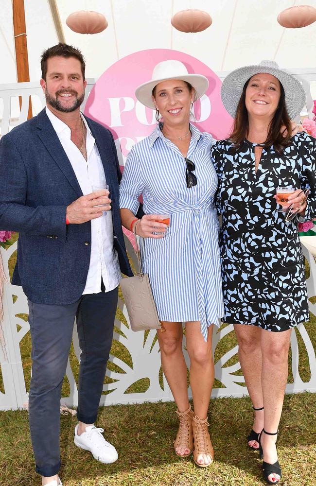 Matt Garth, Jill Garth and Lynda Gunn at Coastline BMW Polo by the Sea. Picture: Patrick Woods.