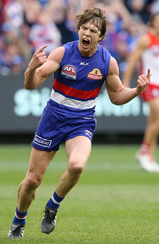 After an arm-wrestle in the third term, things were tight in the last quarter with the Swans reducing the margin to a point. But Liam Picken found space and drilled a goal. Picture: Wayne Ludbey