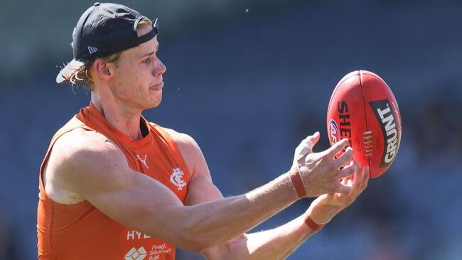 Tom de Koning faces a battle to become the Blues No. 1 ruck over Marc Pittonet. Picture: Jonathan DiMaggio