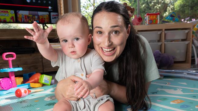 Victorian mum Leah Marino, with her daughter Isabella, signed up to the registry. Picture: Rob Leeson