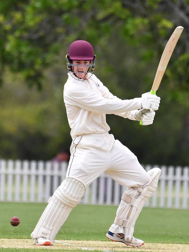 Ipswich Grammar School batsman Cody Dalziel. Picture, John Gass.