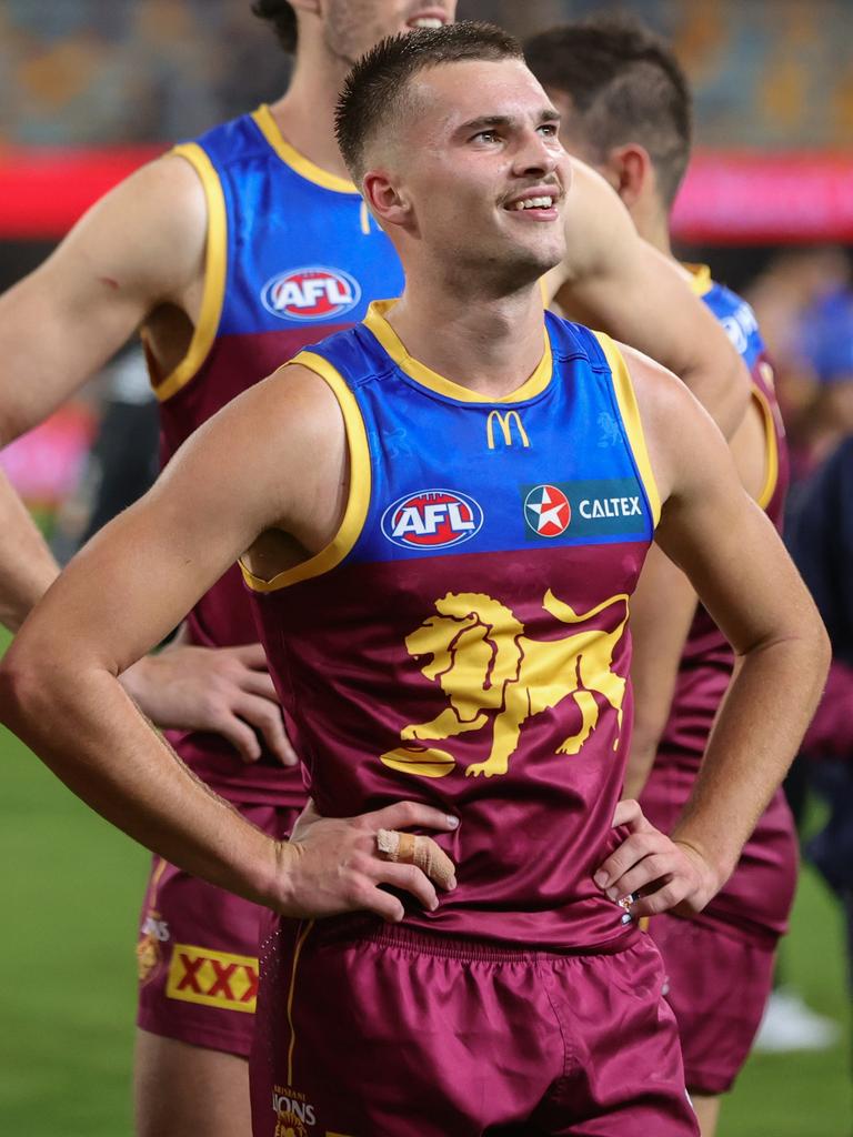 Darcy Wilmot becomes the second Lions player to earn a Rising Star nomination this season after Will Ashcroft’s nod in Round 2. Picture: Getty Images