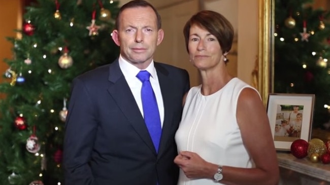 Ending on a smile. The Abbott’s wish Australians a Merry Christmas