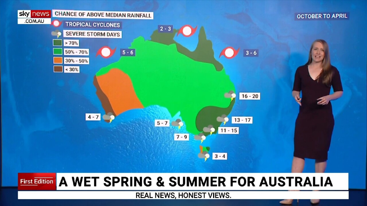 Severe weather outlook for October 2022April 2023 Sky News Australia