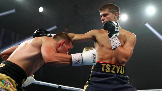 Nikita Tszyu dominated from the start against Aaron Stahl.