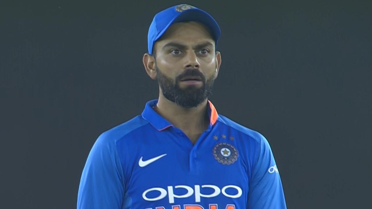Virat Kohli was left in disbelief after Ashton Turner survived a third-umpire review under controversial circumstances. 