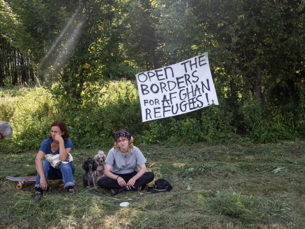 A group of migrants from Afghanistan has been stuck at the EU's eastern border for the past two weeks.