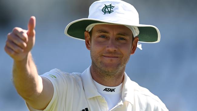 NOTTINGHAM, ENGLAND - MAY 21: Stuart Broad of Nottinghamshire during the LV= Insurance County Championship Division 1 match between Nottinghamshire and Essex at Trent Bridge on May 21, 2023 in Nottingham, England. (Photo by Gareth Copley/Getty Images)