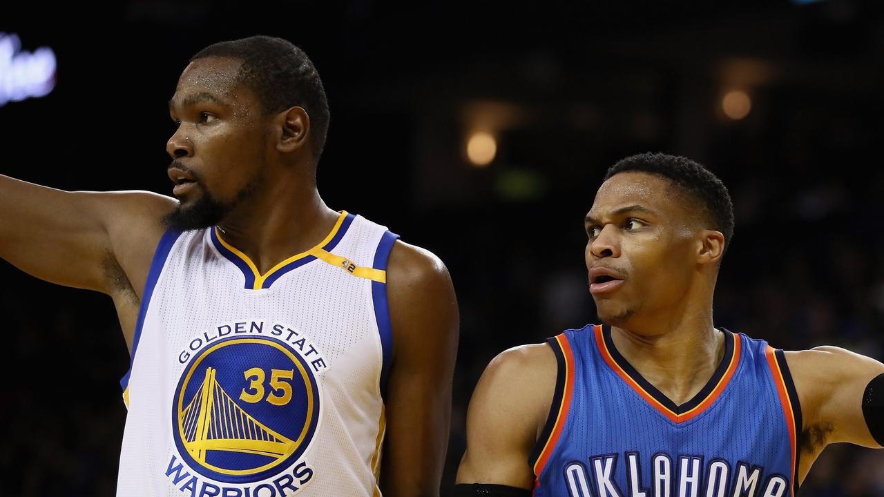 Kevin Durant and Russell Westbrook.