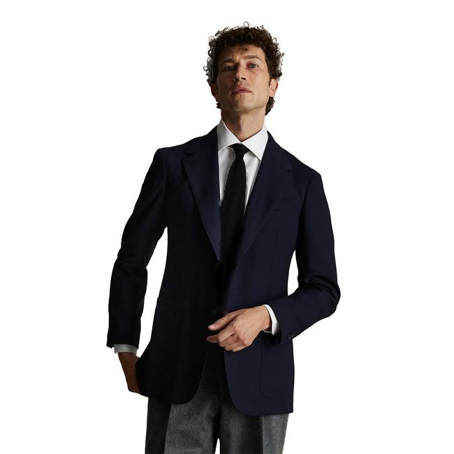 P Johnson navy merino blazerShop now for $1,125