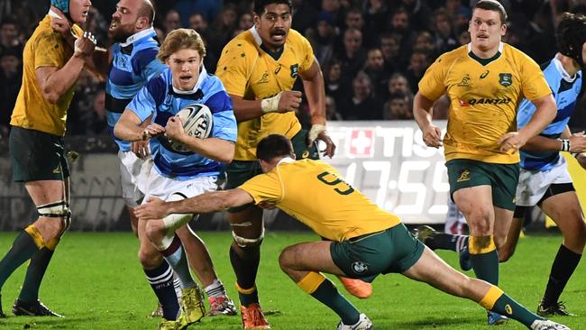 The French Barbarians have beaten a Wallaby XV side in Bordeaux.
