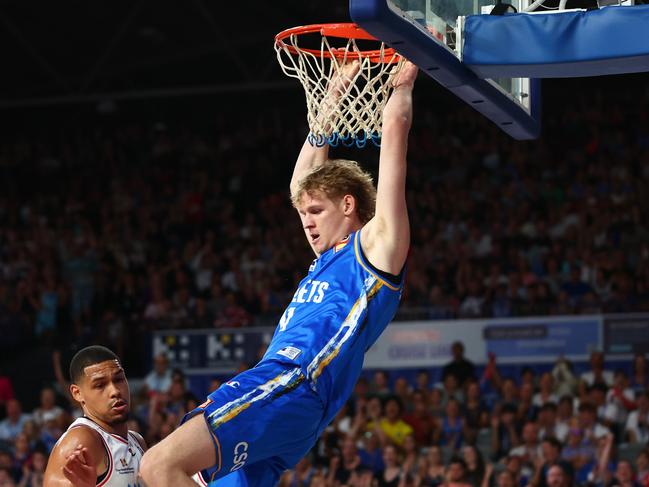 Rocco Zikarsky could explode for the Bullets this season. Picture: Chris Hyde/Getty Images