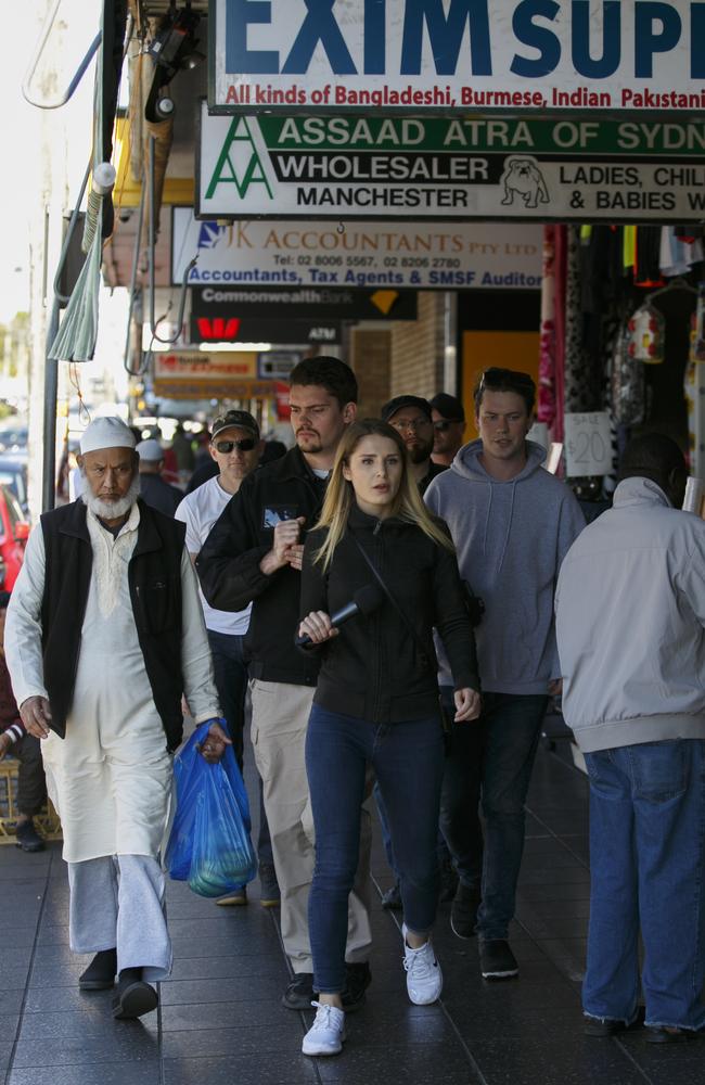 Southern expressed concern that not many signs in Lakemba were in English. Picture: Tim Pascoe