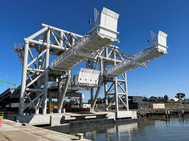 Thornton Engineering and Geelong Port both spruiked the local manufacture of steel products for the Spirit of Tasmania move. Picture: Supplied