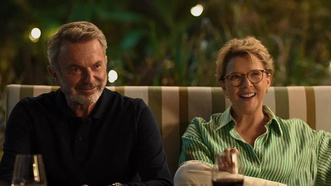 Sam Neill and Annette Bening star in the upcoming BINGE drama Apples Never Fall. Picture: Peacock