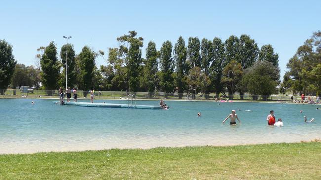 Millicent’s manmade swimming lake.