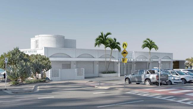 Initial artist's impression of new Burleigh Pavilion facade