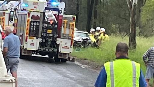 Three people with serious injuries after two-vehicle crash