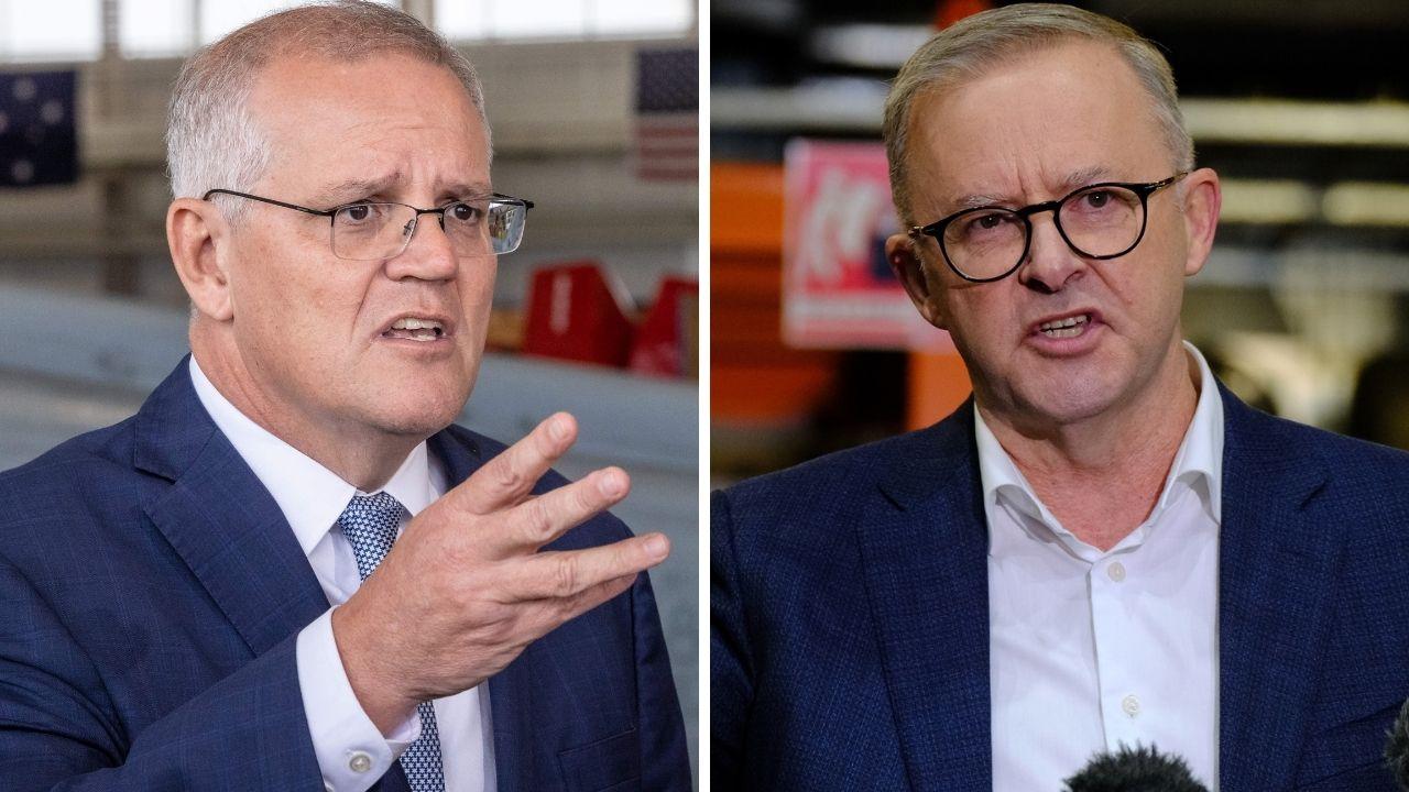 Scott Morrison and Anthony Albanese. Photo: News Corp Australia